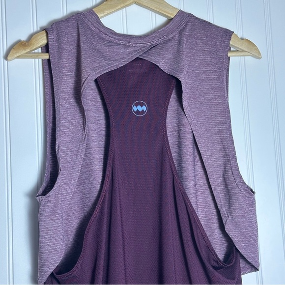 Sleeveless Purple Women's Bolivia Vista Tank Top by Janji, Breathable Running M - Picture 5 of 8